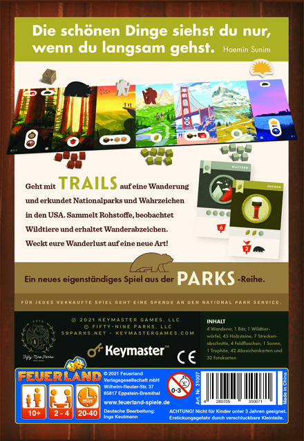 TRAILS, Feuerland Spiele