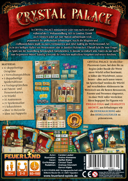 Crystal Palace, Feuerland Spiele