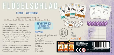 Fl�gelschlag Europa Erweiterung, Feuerland Spiele