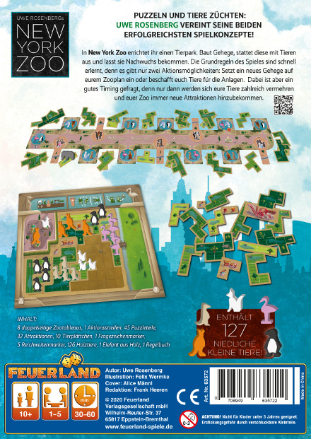 New York Zoo, Feuerland Spiele