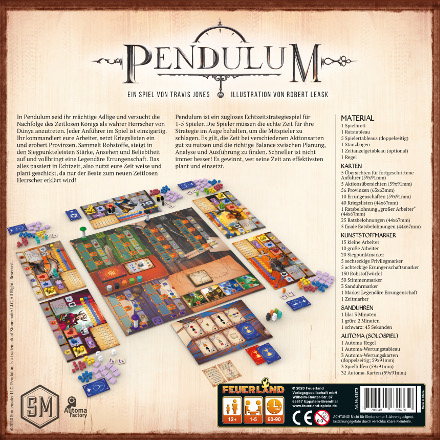 Pendulum, Feuerland Spiele